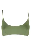 Mc2 Saint Barth Bralette Bikini Top With Adjustable In Green