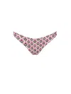 Mc2 Saint Barth Woman Pink Flower Classic Swim Briefs Lido In Pink