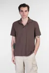 Mc2 Saint Barth Brighton Polo In Brown Cotton In Brown