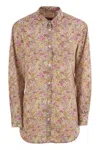 Mc2 Saint Barth Brigitte Shirt With Flower Pattern