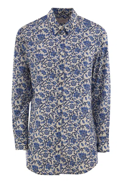 MC2 SAINT BARTH MC2 SAINT BARTH BRIGITTE - SHIRT WITH FLOWER PATTERN