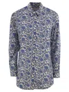 Mc2 Saint Barth Brigitte Floral Shirt In Blue