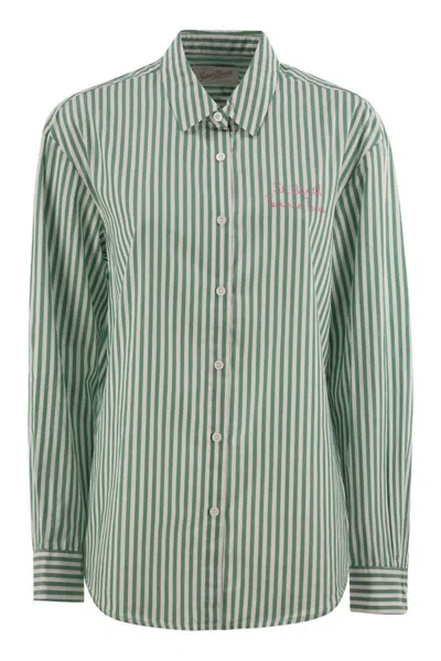 MC2 SAINT BARTH MC2 SAINT BARTH BRIGITTE - SHIRT WITH STRIPED PATTERN AND HELLO KITTY