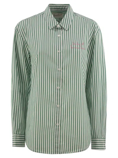 MC2 SAINT BARTH BRIGITTE - SHIRT WITH STRIPED PATTERN AND HELLO KITTY