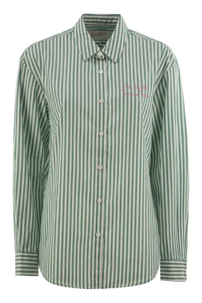 MC2 SAINT BARTH MC2 SAINT BARTH BRIGITTE - SHIRT WITH STRIPED PATTERN AND HELLO KITTY