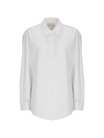 Mc2 Saint Barth Brigitte Embroidered-slogan Shirt In White