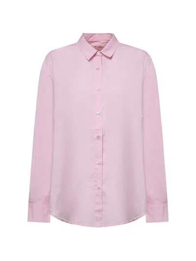 Mc2 Saint Barth Brigitte Poplin Snoopy-print Shirt In Pink