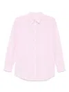 Mc2 Saint Barth Brigitte Shirt In Rose-pink Polyester