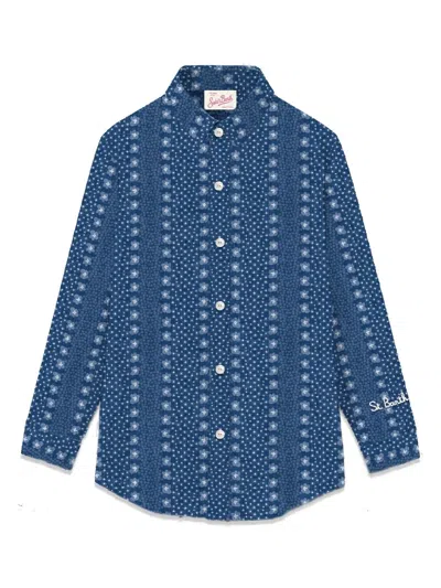 Mc2 Saint Barth Brigitte Shirt In Dark Wash