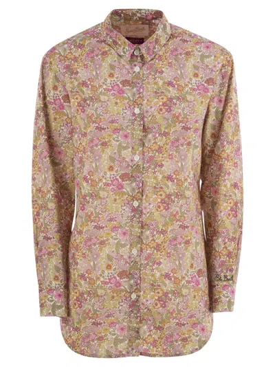 Mc2 Saint Barth Brigitte - Shirt With Flower Pattern In Multi