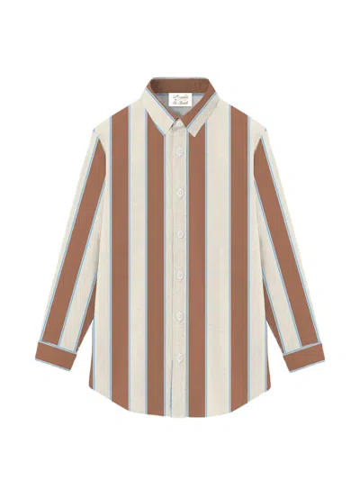Mc2 Saint Barth Brigitte Striped Button Shirt In Multi