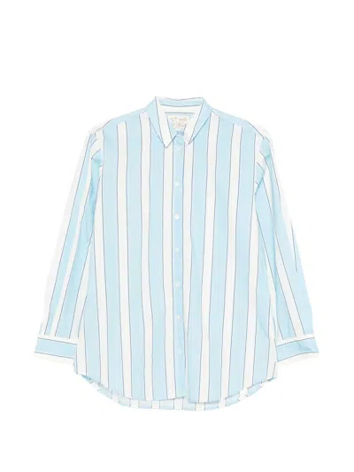 Mc2 Saint Barth Brigitte Striped Shirt In Blue