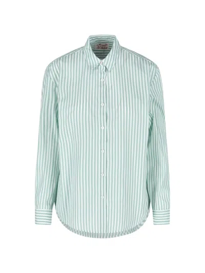 Mc2 Saint Barth Brigitte Striped Shirt In Green