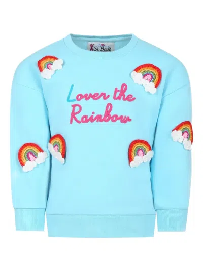 MC2 SAINT BARTH BRIONY RAINBOW-PATCH SWEATSHIRT