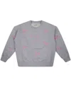 Mc2 Saint Barth 'briony' Ribbon Sweatshirt In Gray