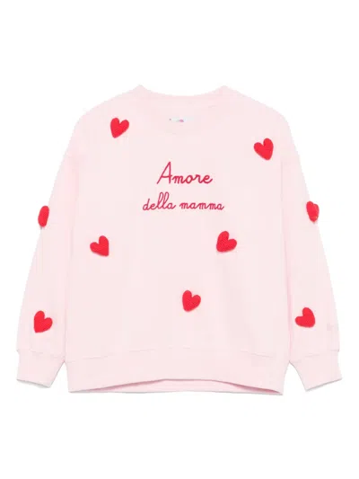 Mc2 Saint Barth Kids' Briony Sweatshirt In Pink