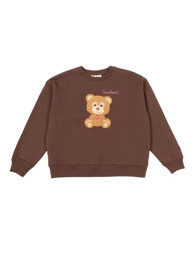 Mc2 Saint Barth Briony W-trudi Coccolami Terry 18 Emb In Brown