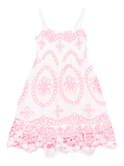 Mc2 Saint Barth Kids' Broderie-anglaise Dress
