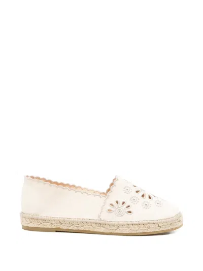 Mc2 Saint Barth Broderie-anglaise Espadrilles In Multi