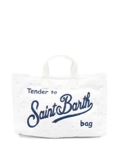 Mc2 Saint Barth Kids' Broderie-anglaise Phone Bag In Pattern