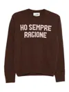 Mc2 Saint Barth Brown Crew Neck Sweater In Brown