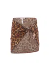 Mc2 Saint Barth Brown Lurex Cover-up For Girl In Brown