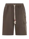 Mc2 Saint Barth Brown Solid Shorts In Brown