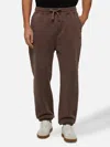 Mc2 Saint Barth Brown Tracksuit Pants Bolt With Vintage Treatment In Brown