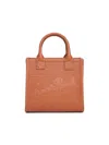 Mc2 Saint Barth Mini Embossed Grained Leather Tote Bag