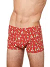 Mc2 Saint Barth Bubbles Man Underwear Boxer In Red