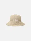 Mc2 Saint Barth Bucket-style Straw Hat Polly In Beige