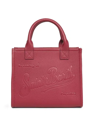 Mc2 Saint Barth Burgundy Vanity Bag Midi Handbag