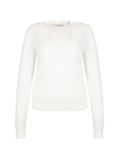 Mc2 Saint Barth Cable-knit Sweater In Multi