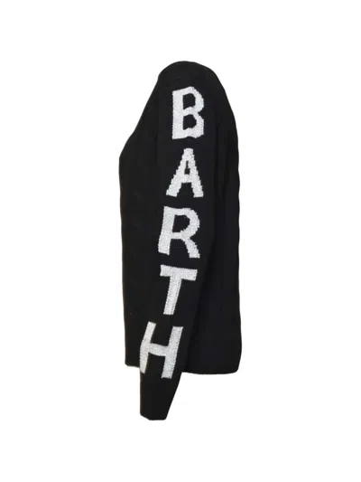 Mc2 Saint Barth Kids' Cable-knit Sweater In Black
