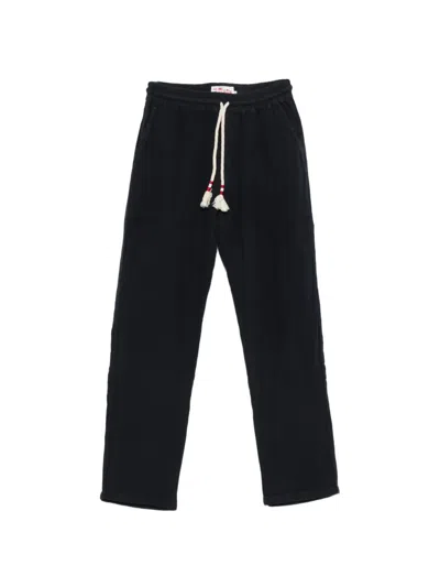 Mc2 Saint Barth Calais Drawstring Trousers In Black