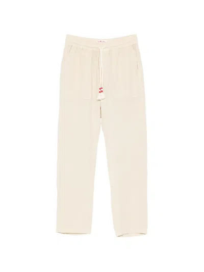 Mc2 Saint Barth Calais Drawstring Trousers In Neutral