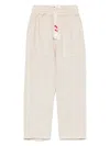 Mc2 Saint Barth Calais Jr Trousers In Neutrals