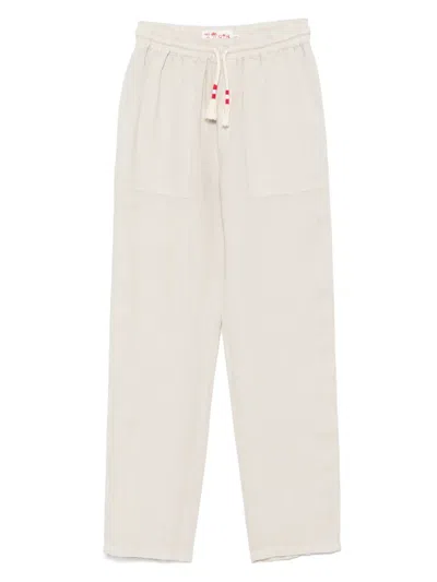 Mc2 Saint Barth Calais Trousers In Neutral