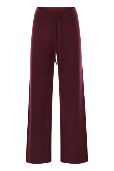 Mc2 Saint Barth Cambon - Wool Trousers In Red