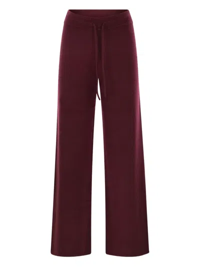 Mc2 Saint Barth Cambon Drawstring-fastening Trousers In Burgundy