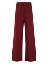Mc2 Saint Barth Cambon Drawstring Wool Pants In Burgundy