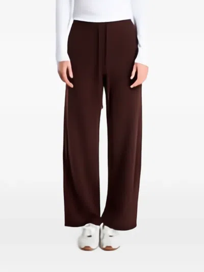 Mc2 Saint Barth Cambon Drawstring-waist Trousers In Brown
