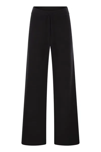Mc2 Saint Barth Cambon - Wool Trousers In Black