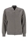 Mc2 Saint Barth Camden Wool Blend Bomber Jacket In Multi