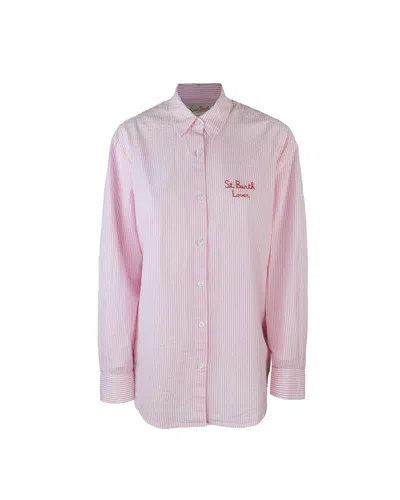 Mc2 Saint Barth Camicia Brigitte A Righe Rosa