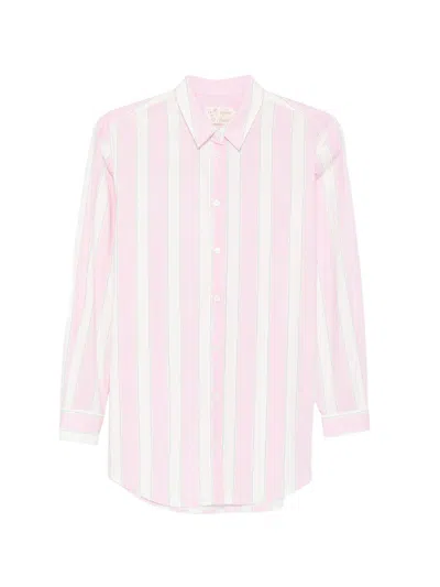 MC2 SAINT BARTH Brigitte pink striped shirt MC2 SAINT BARTH