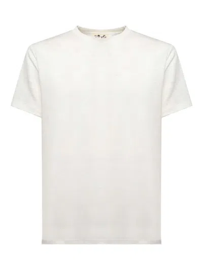 Mc2 Saint Barth Ecstasea T-shirt In Linen In White
