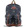 Mc2 Saint Barth Micro Skull Canvas Backpack In Blue