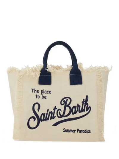Mc2 Saint Barth Canvas Colette Bag In White