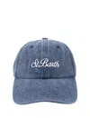 Mc2 Saint Barth Logo-embroidered Baseball Cap In Denim Sb 61 Emb